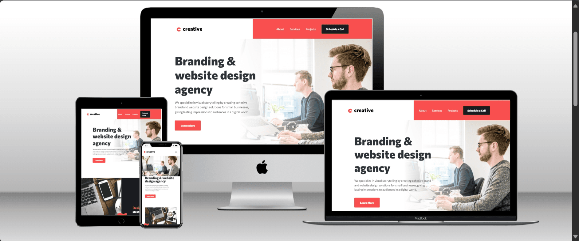 Creative Branding Landing Page